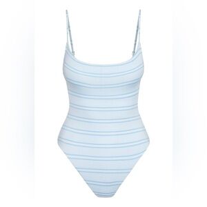 Monday Swimwear one piece swimsuit in blue strip size small